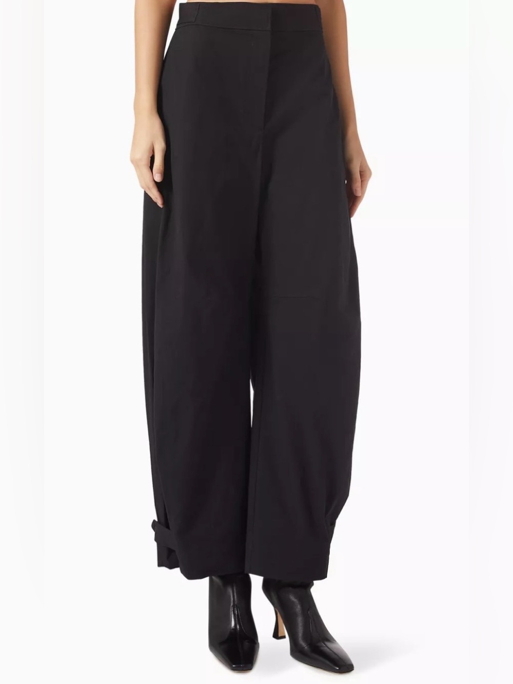 COS black Utility barrel trousers